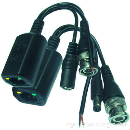 Video Balun with Tree-in-one Function, Power, Date, Video Transmission Up to 400m